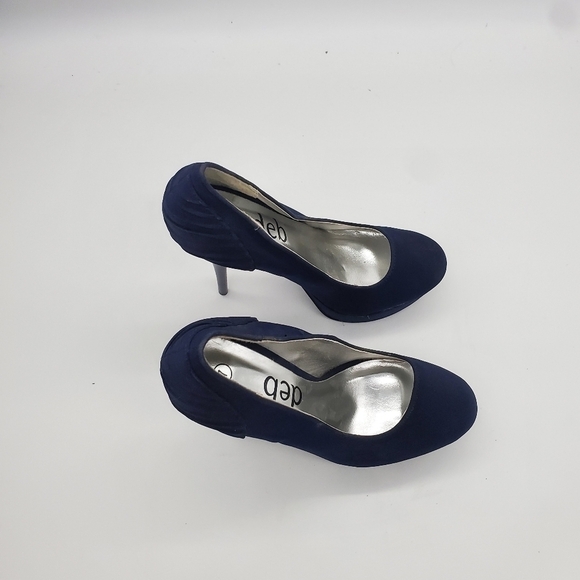 Deb Stiletto Heel Pumps Women's 7 Navy Blue - Picture 10 of 12